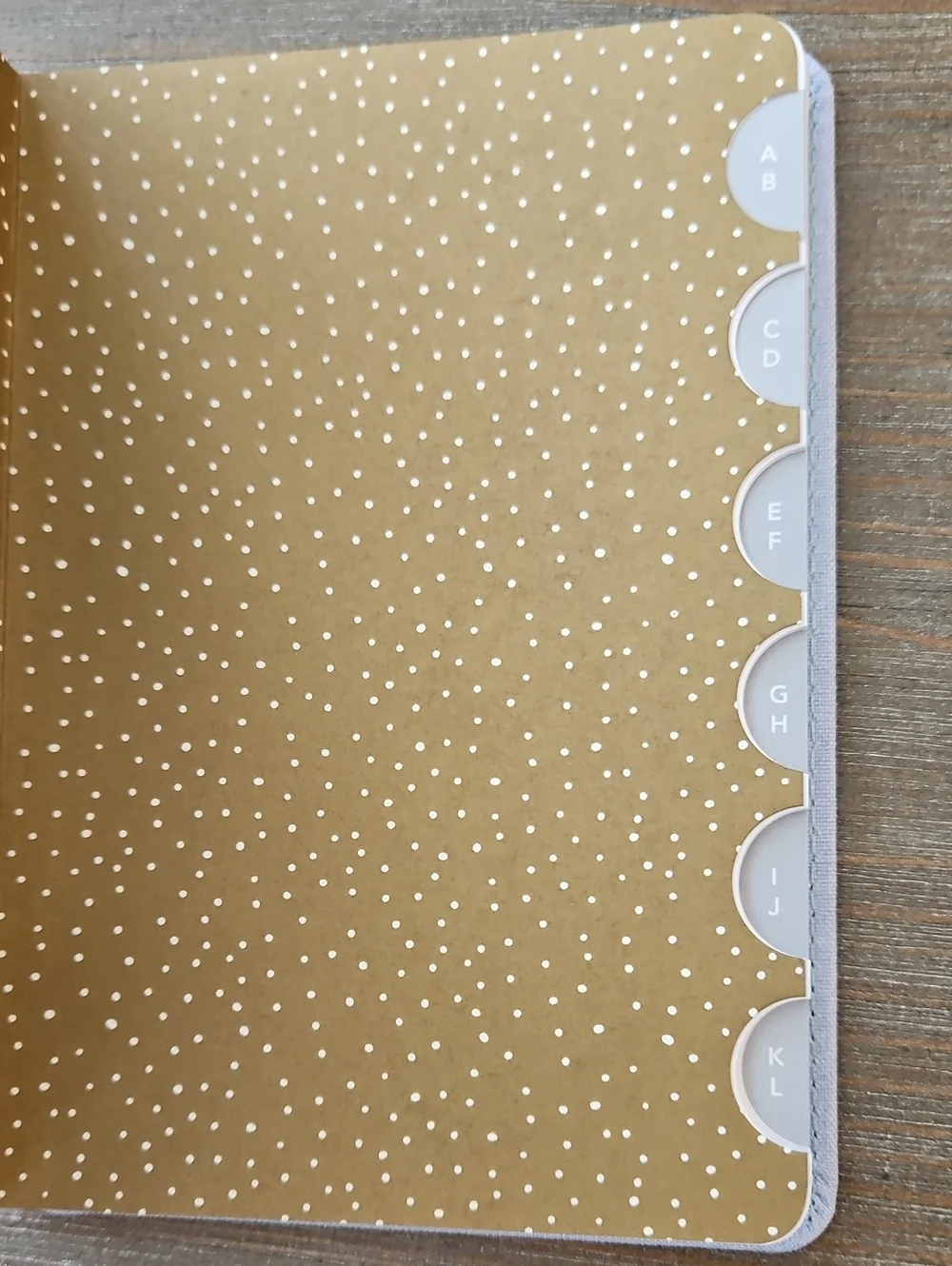 Hallmark Address Book - Light Blue Linen Cover with Gold Foil